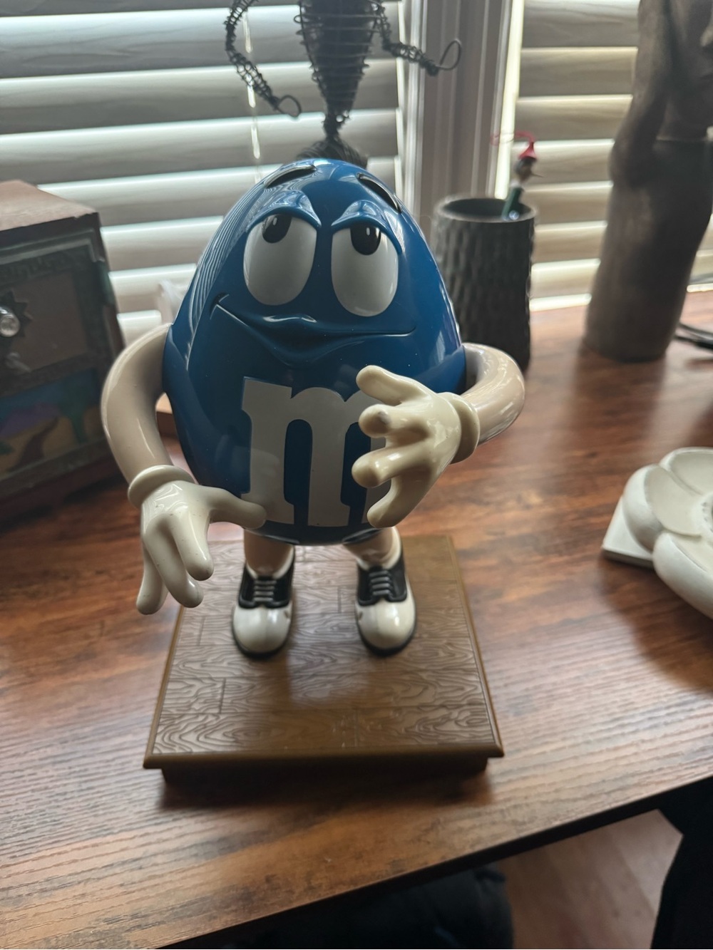 Vintage M&M'S Blue Character Figure Candy Dispenser